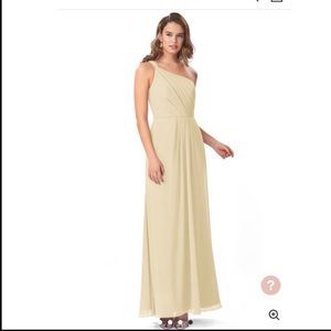 Champagne colored Azazie Bridesmaid dress